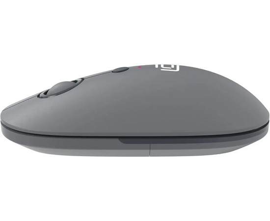  Мышь OKLICK 409MW графитовый оптическая 1600dpi silent беспров. BT/Radio USB для ноутбука 4but (2007545) 
