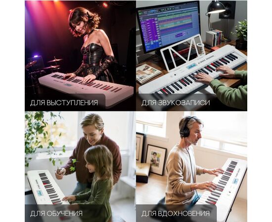  Синтезатор TESLER KB-6160 White 