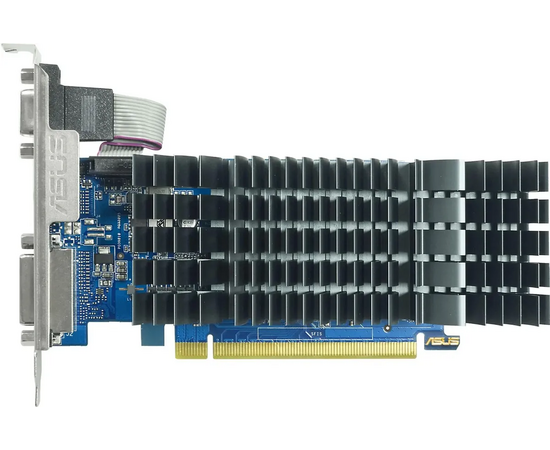  Видеокарта Asus Nvidia GeForce GT 710 2Gb (GT710-SL-2GD5-BRK-Evo) PCI-E 64bit GDDR5 954/5012 DVIx1 HDMIx1 CRTx1 HDCP Ret low profile 