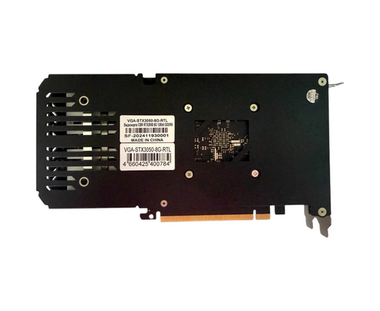  Видеокарта CBR RTX3050 8Gb (VGA-STX3050-8G-RTL) GDDR6, 128bit, 1552-1777Mhz, 1*DP + 1*HDMI 2.1 + 1*DVI, 130W, Ret 