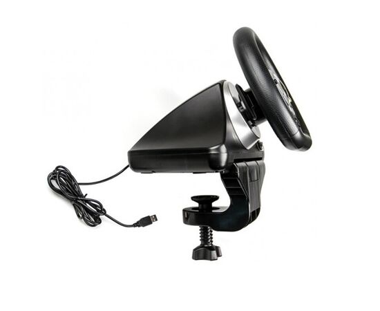  Игровой руль Dialog GW-135VR Gran Tourismo - эф.вибрации, 2 педали, рычаг ПП, PC USB(116932) 