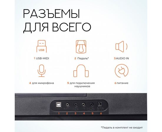 Синтезатор TESLER KB-6160 Black 
