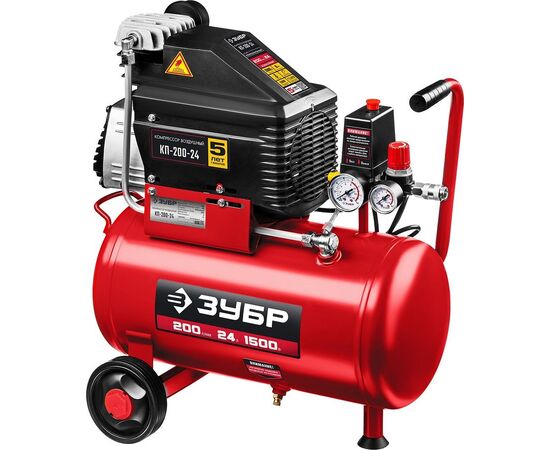  Компрессор воздушный безмасляный ЗУБР КП-200-24 Н6 