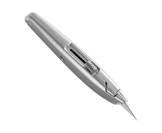  Универсальный нож Deli DL4260 с Т-образным лезвием 19мм, длина 153мм, в комплекте 3 лезвия SK5, алюминиевый корпус 