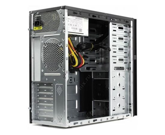  Корпус POWERMAN BA833BK (6125674) ATX, 600W PM-600ATX-F, USBx2 + Audio, черный 