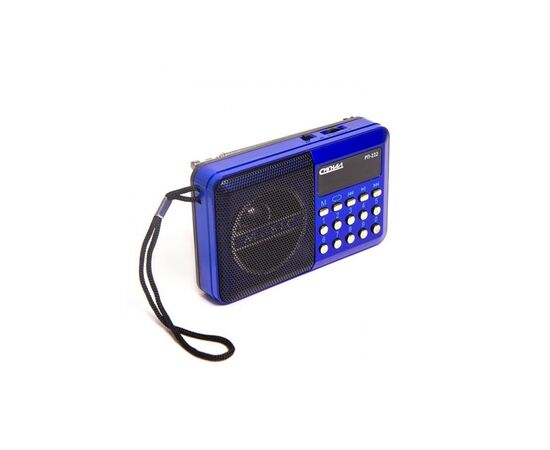  Радиоприемник портативный Сигнал РП-222 синий/черный USB microSD 