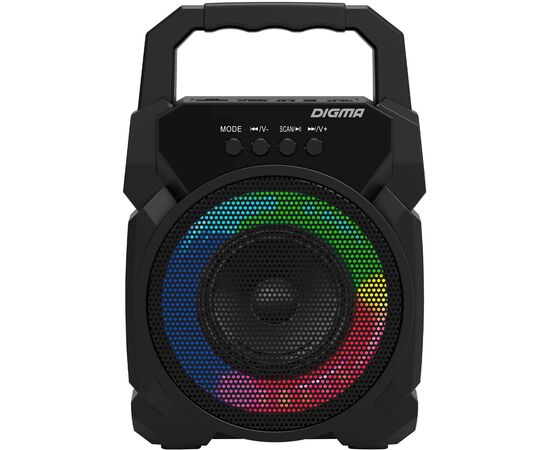  Колонка портативная Digma D-PS1500 черный (SP1500B) 