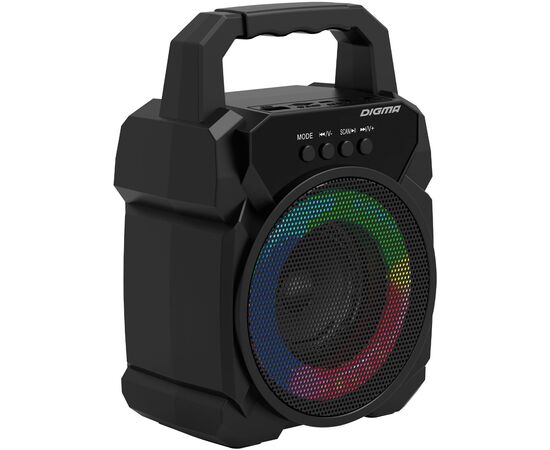  Колонка портативная Digma D-PS1500 черный (SP1500B) 