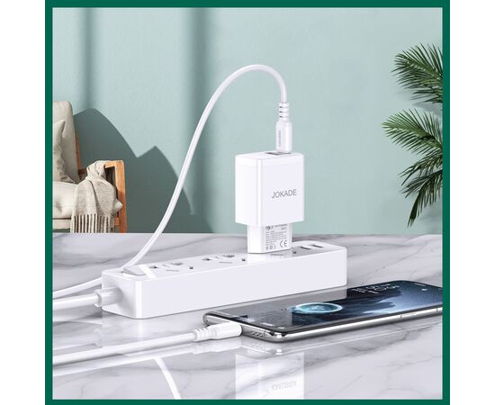  Зарядное устройство JOKADE JB099 PD30W+QC3.0 white 
