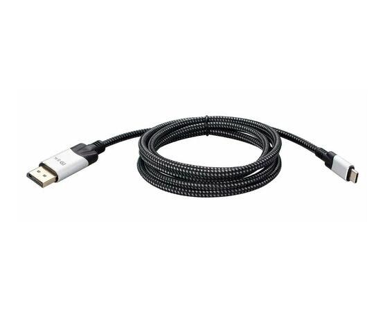  Кабель-адаптер Vcom CU422MCV-1.8M USB 3.1 Type-Cm -- DP(m) 8K 60Hz 1.8m Alumi Shell 