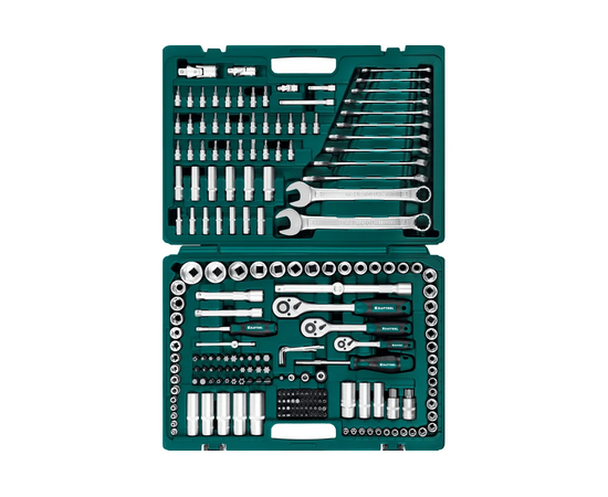  Набор инструментов KRAFTOOL X Drive 27888-H216 универсальный 216 предм. (1/2"+3/8"+1/4") 