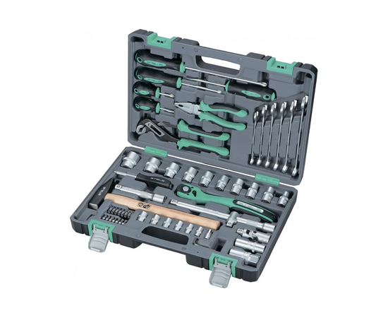  Набор инструментов STELS 14113 1/2", Cr-V, S2, усиленный кейс, 58 предм. 