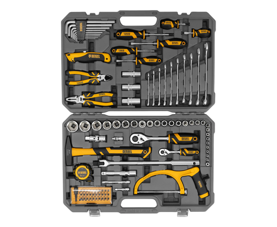  Набор инструментов STELS 14113 1/2", Cr-V, S2, усиленный кейс, 58 предм. 