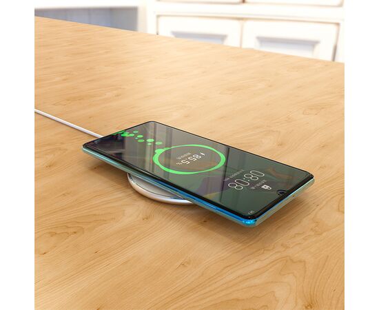  Беспроводное зарядное устройство BOROFONE BQ3 Preference с Кабелем USB - Micro, 2A, 5W/7.5W/10W, серебристый 