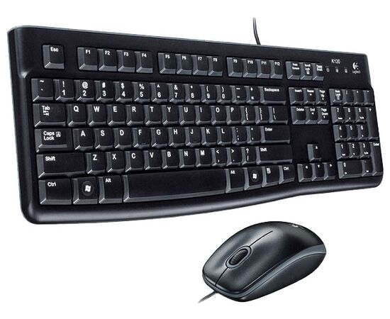  Комплект Клавиатура+ мышь Logitech Desktop MK120 (920-002561) чёрная 