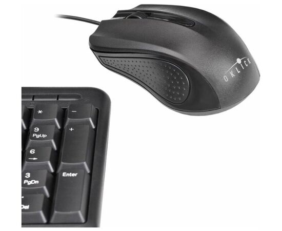  Клавиатура + мышь Oklick 600M клав:черный мышь:черный USB 