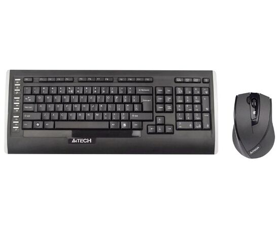  Клавиатура + мышь A4TECH 9300F клав:черный мышь:черный USB беспроводная Multimedia 
