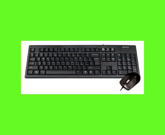  Клавиатура + мышь A4TECH KRS-8372 клав:черный мышь:черный USB 