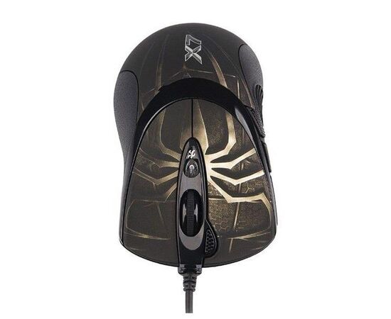  Мышь A4Tech Oscar Edition XL-747H Spider Brown, X7 Laser, 3600dpi, 6but, USB, оптическая 
