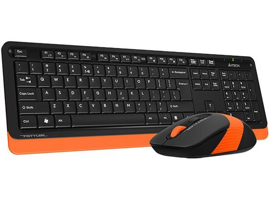  Клавиатура + мышь A4TECH Fstyler FG1010 orange 