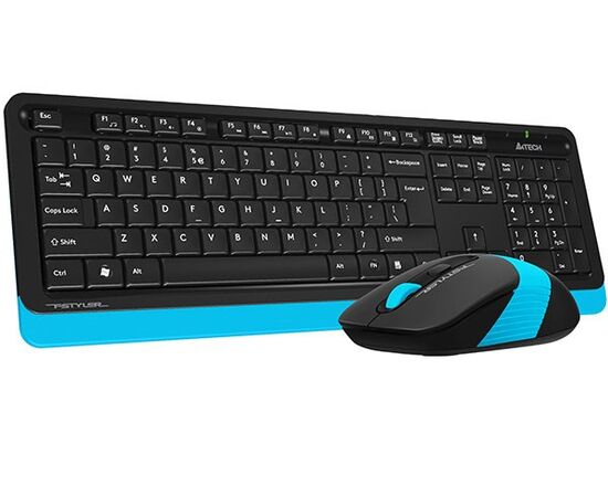  Клавиатура + мышь A4Tech Fstyler FG1010 blue 
