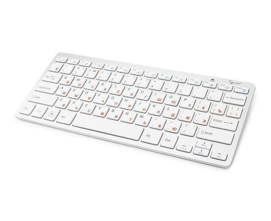  Клав.+ мышь Gembird KBS-7001 White, Wireless, USB, FN клавиши, батарейки в комплекте 
