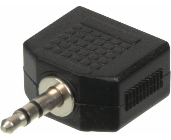  Адаптер аудио Ningbo JAAA095-B 2xJack 3.5 (f)/Jack 3.5 (m) черный 