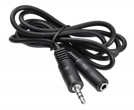  Кабель-удлинитель аудио Buro BAAC003-1 Jack 3.5 (m)/Jack 3.5 (f) 1м черный 