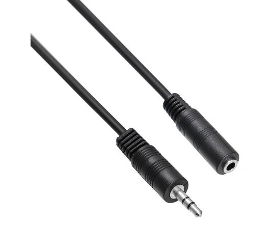  Кабель-удлинитель аудио Buro BAAC003-1 Jack 3.5 (m)/Jack 3.5 (f) 1м черный 