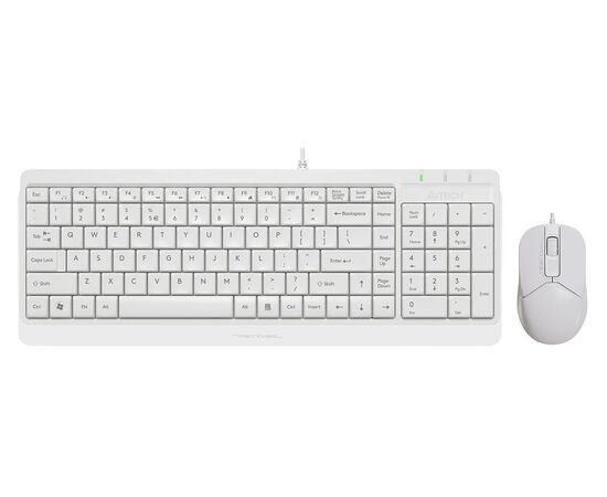  Клавиатура + мышь A4Tech Fstyler F1512 белый 