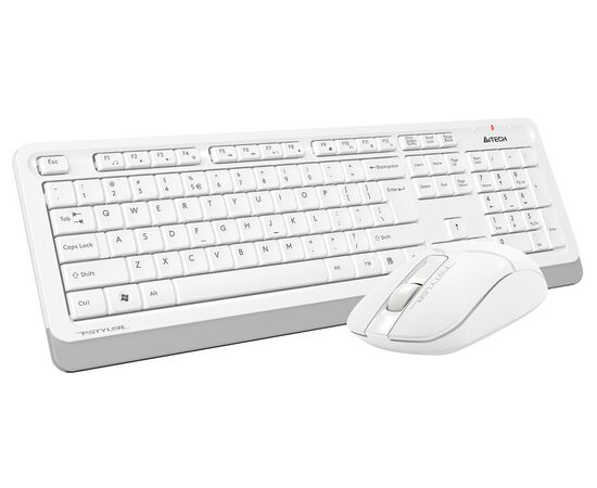  Клавиатура + мышь A4Tech Fstyler FG1012 клав:белый мышь:белый 