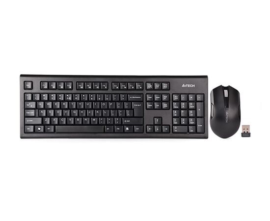  Клавиатура + мышь A4Tech 3000NS клав черный мышь черный USB беспроводная Multimedia 