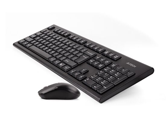  Клавиатура + мышь A4Tech 3000NS клав черный мышь черный USB беспроводная Multimedia 