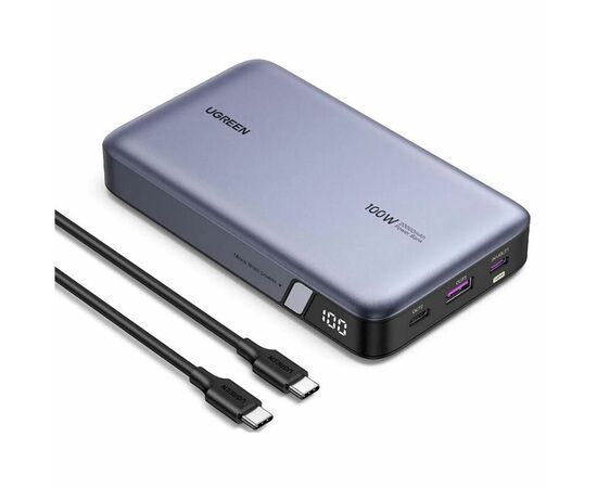  Power bank UGREEN PB720 (25188) PD 100W 20000mAh Gray 