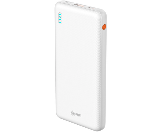  Мобильный аккумулятор Cactus CS-PBFSBA-10000 10000mAh 4.5A USB-A/2xUSB-C белый 