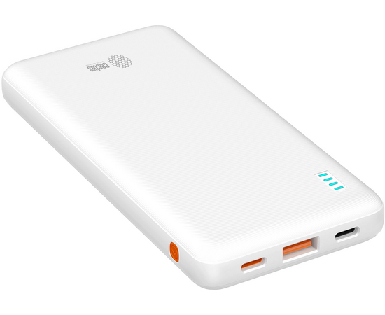  Мобильный аккумулятор Cactus CS-PBFSBA-10000 10000mAh 4.5A USB-A/2xUSB-C белый 