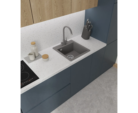  Кухонная мойка GRANFEST Urban 245 dark gray 