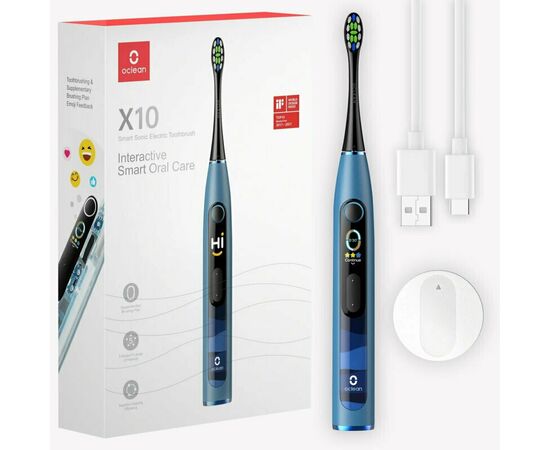  Электрическая зубная щетка Oclean X 10 Синий 
