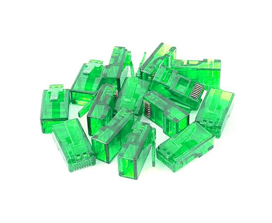 Коннектор DeTech RJ45 8P8C F/G зеленый (1000 шт/упак) 