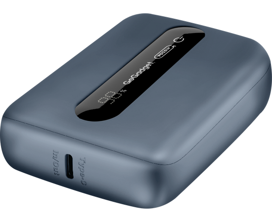  Портативный аккумулятор GoGadget Boost 10 Plus 35 Вт 10000 мАч 1x USB-C, 1x USB-A, СЕРЫЙ МЕТАЛЛИК 