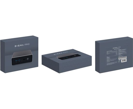  Неттоп Digma Pro Minimax (DPP3-ADXW02) U1 i3 1315U (1.2) 16Gb SSD512Gb UHDG Win 11 Pro GbitEth 60W темно-серый/черный 