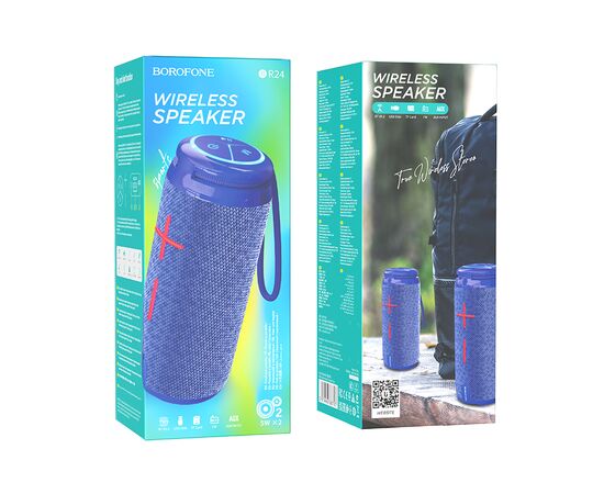  Колонка Bluetooth 5.3 2*5W 1200mAh Borofone BR24 (Blue) 
