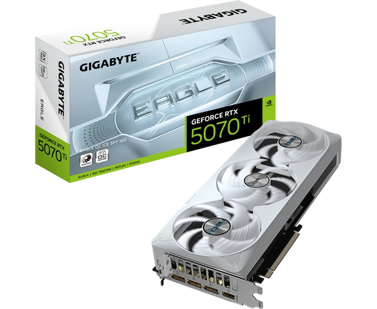  Видеокарта Gigabyte nVidia GeForce RTX 5070Ti Eagle OC Ice SFF 16Gb (GV-N507TEAGLEOC ICE-16GD) PCI-E 