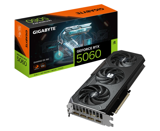  Видеокарта GIGABYTE RTX5060 8GB (GV-N5060GAMING OC-8GD) PCIE16 