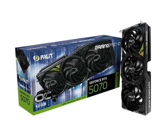  Видеокарта PALIT RTX5070 GamingPro-S OC 12GB (NE75070T19K9-GB2050U) PCIE16 