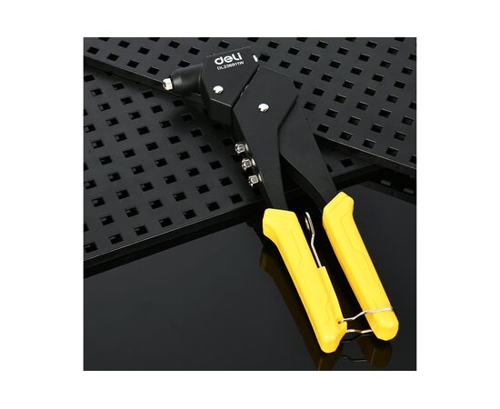  Заклепочник Deli DL236911W ручной поворотный поворот 0-360град., 260мм, диаметр 2,4/3,2/4,0/4,8мм 