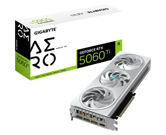  Видеокарта Gigabyte NVIDIA GeForce RTX 5060 Ti Aero OC 16Gb (GV-N506TAERO OC-16GD) 