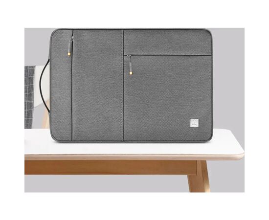  Сумка для ноутбука WiWU Alpha Slim Sleeve 16" водостойкий полиэстер (Gray) 