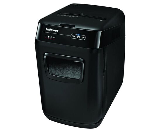  Шредер Fellowes AutoMax 150C (секр.P-4)/фрагменты/150лист./32лтр./скрепки/скобы/пл.карты/CD 