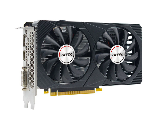  Видеокарта Afox GTX1650 Gaming 4GB (AF1650-4096D6H3-V6) GDDR6 128bit DVI DP HDMI 2Fan RTL 